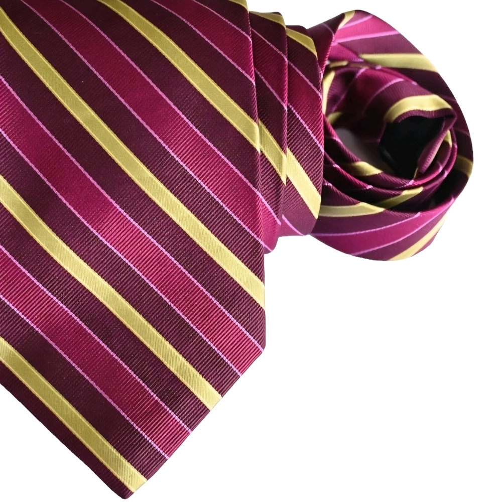 Express Design Studio Neck Tie. Fuschia, Burgandy, Chartreuse